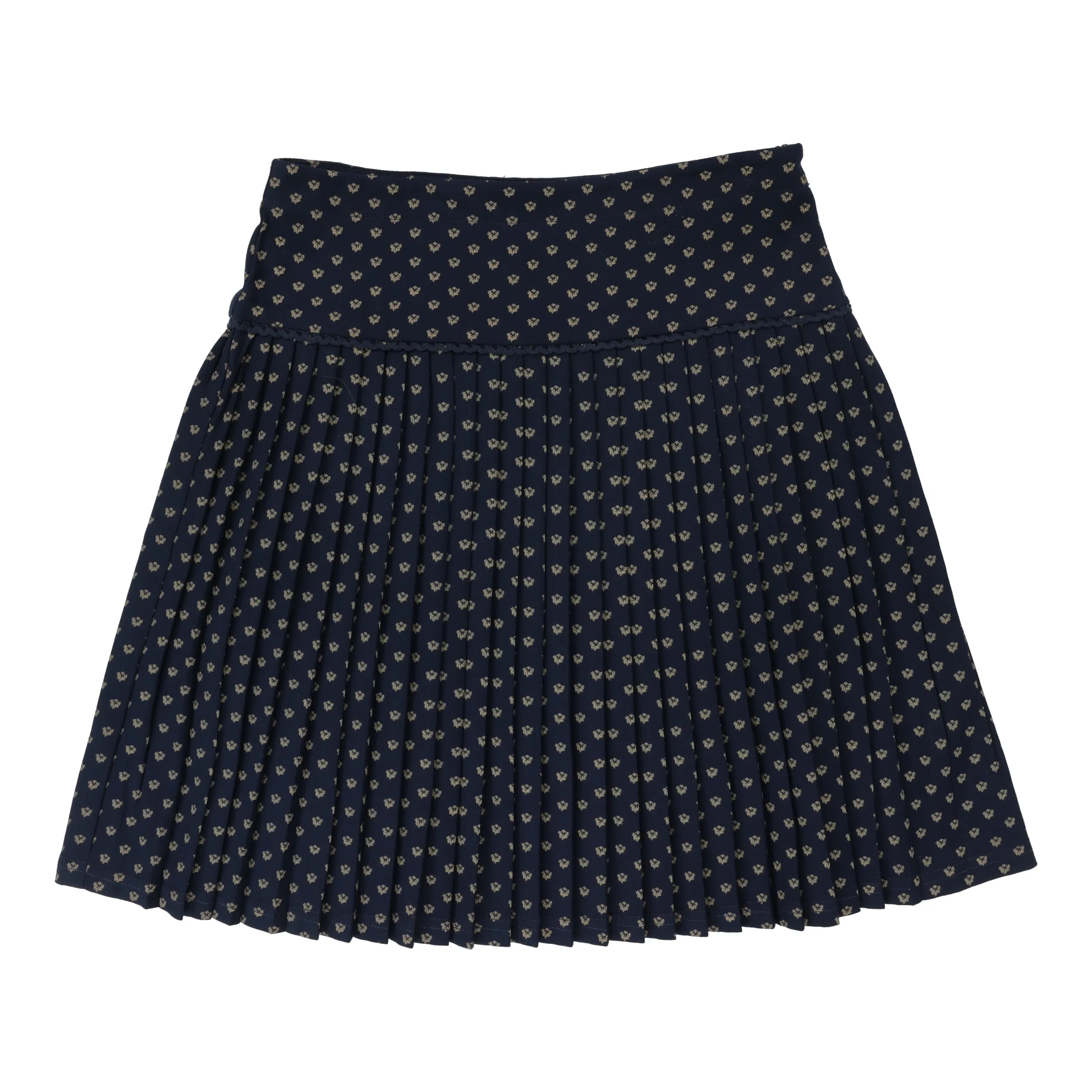 Drop Waisted Pleated Skirt