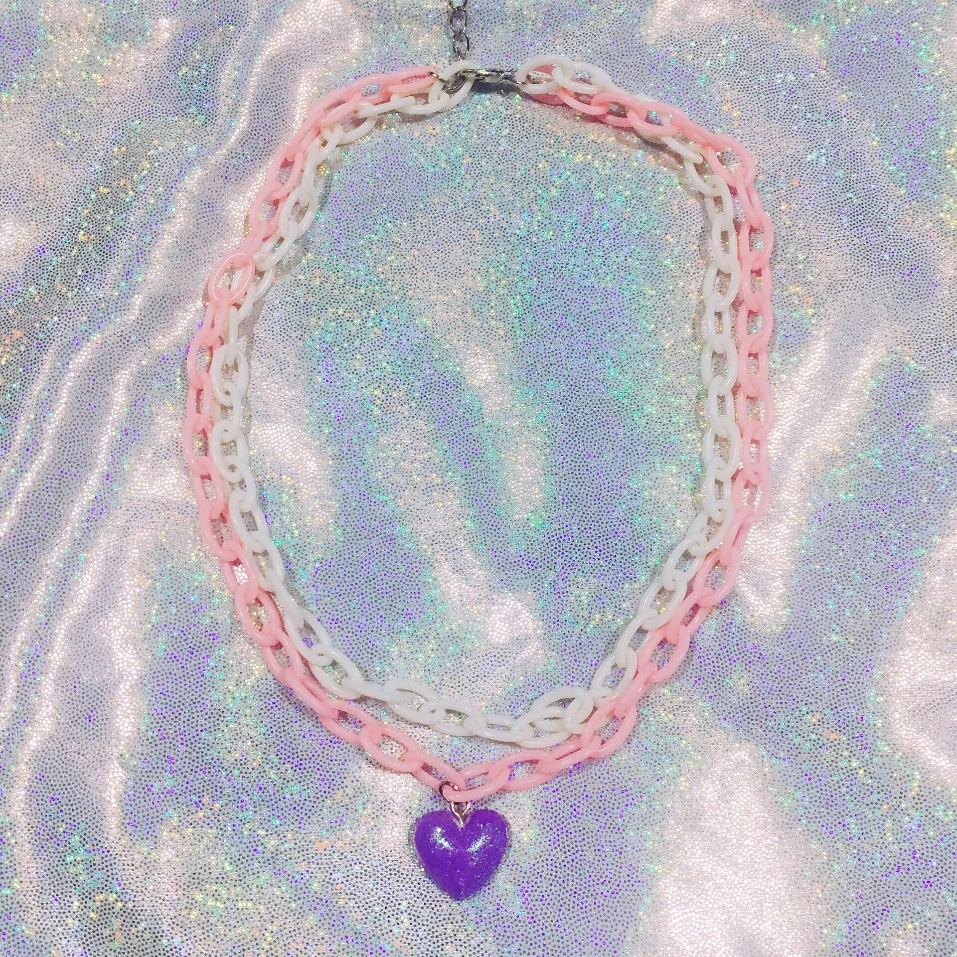 Electric Heart Chain Choker