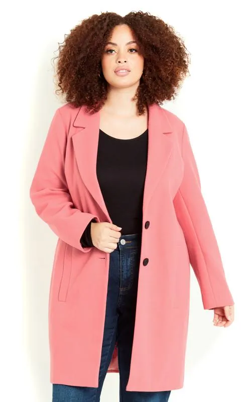 Evans Pink Formal Coat