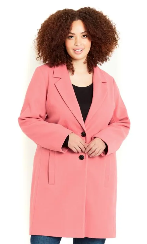 Evans Pink Formal Coat