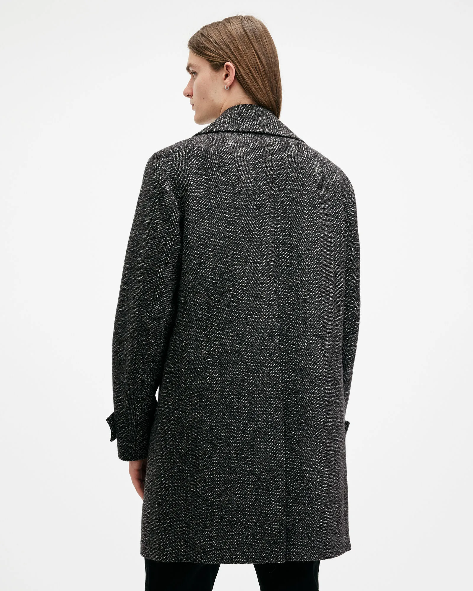 Fincher Herringbone Cashmere Blend Coat