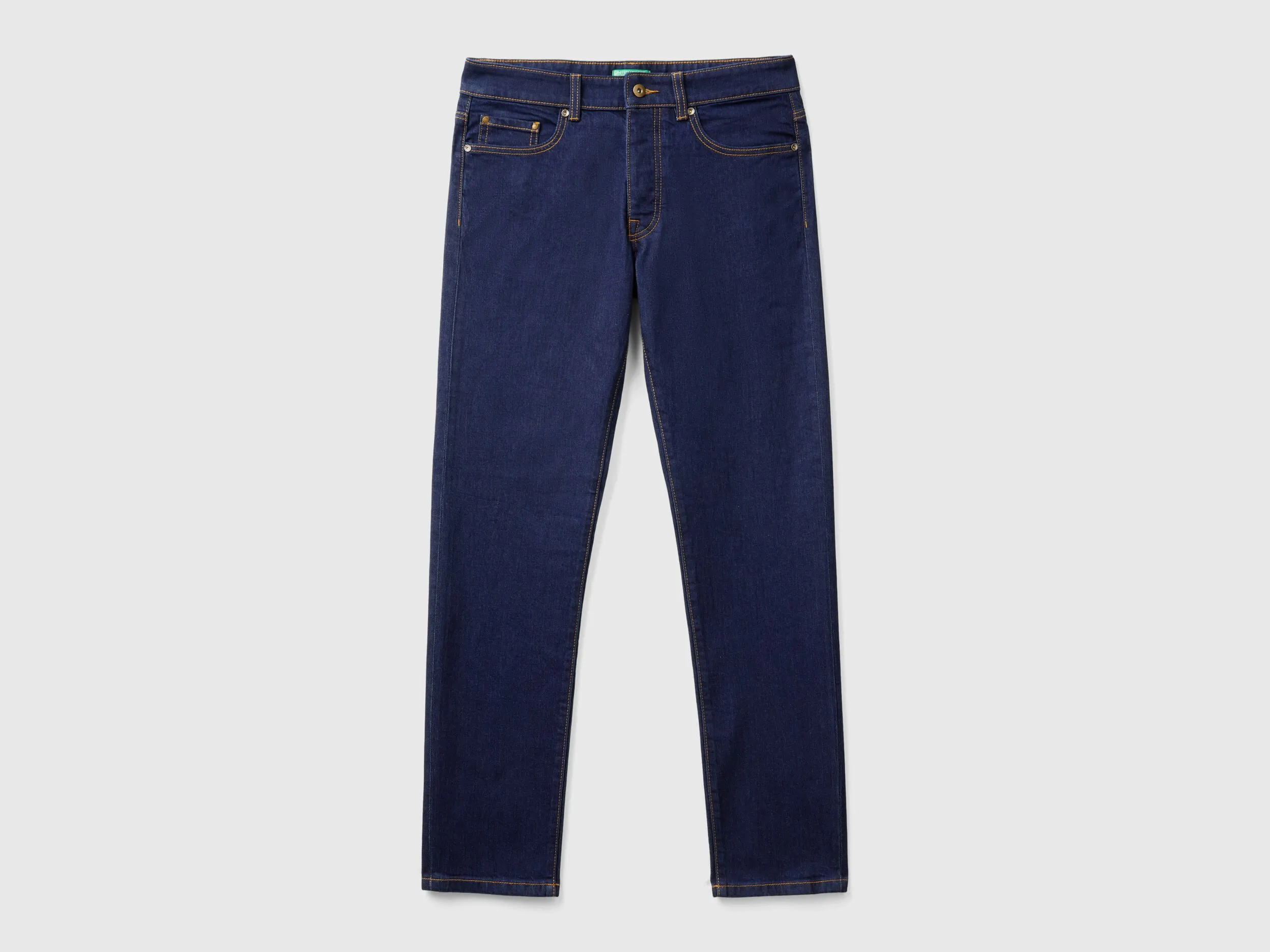 Five pocket slim fit jeans - Dark Blue | Benetton