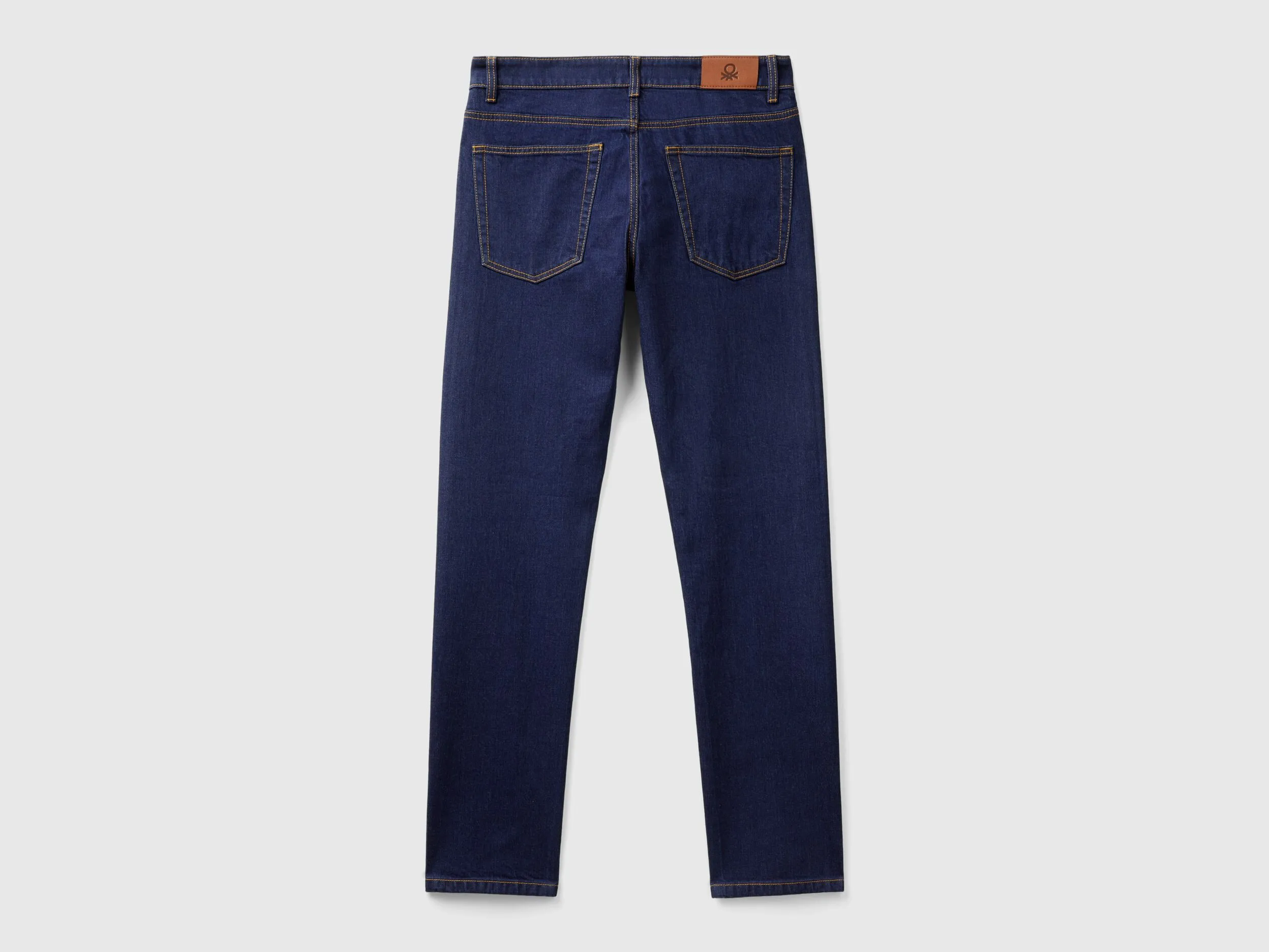 Five pocket slim fit jeans - Dark Blue | Benetton