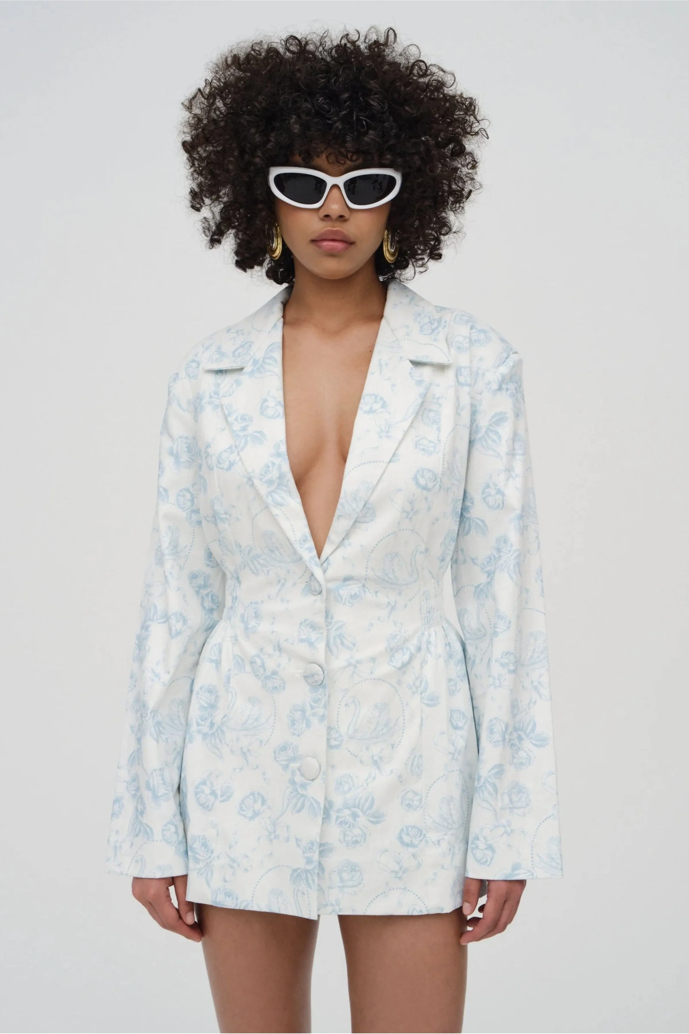 FOR LOVE & LEMONS | Chantal Blazer Dress - Blue