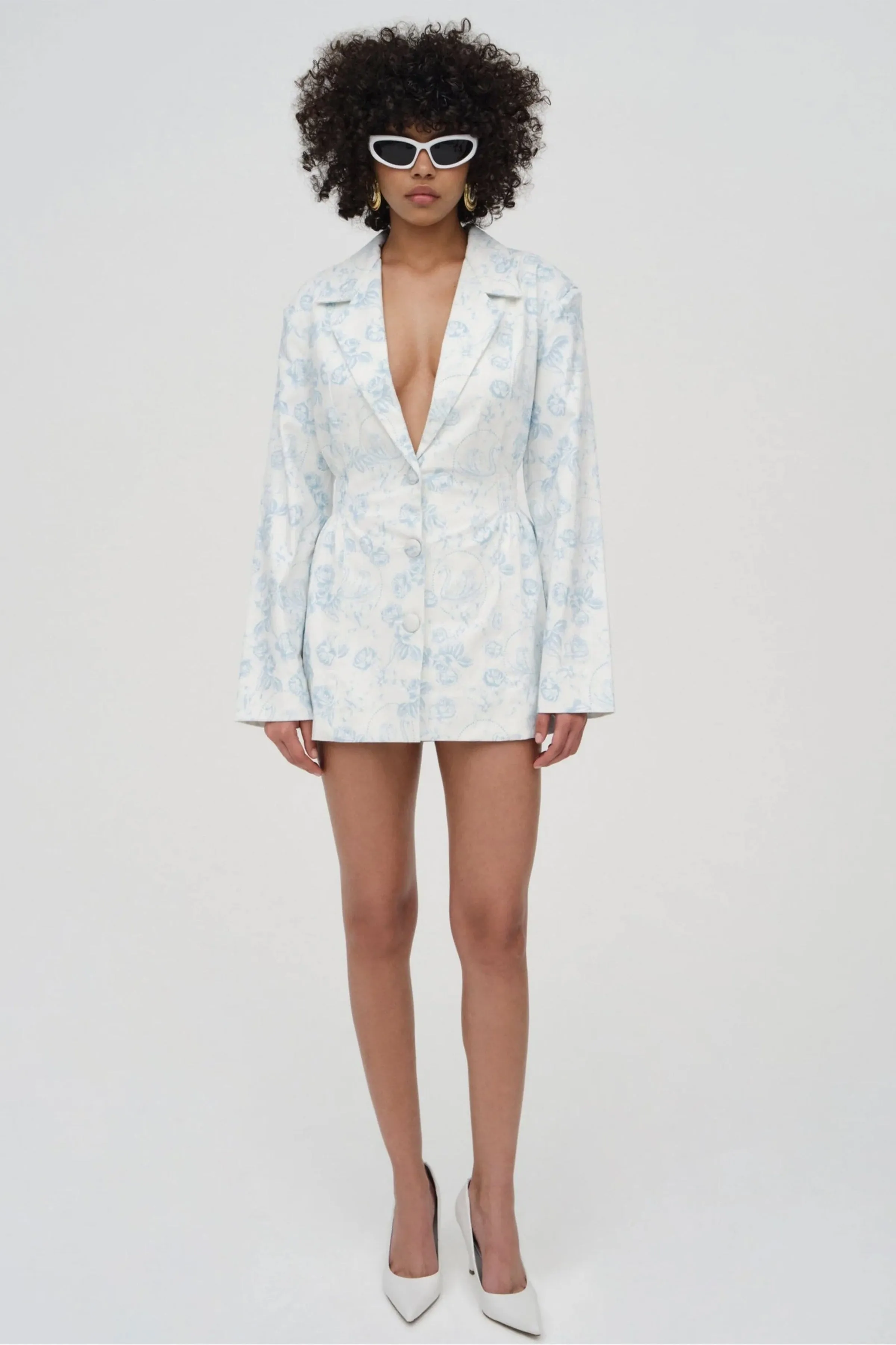 FOR LOVE & LEMONS | Chantal Blazer Dress - Blue