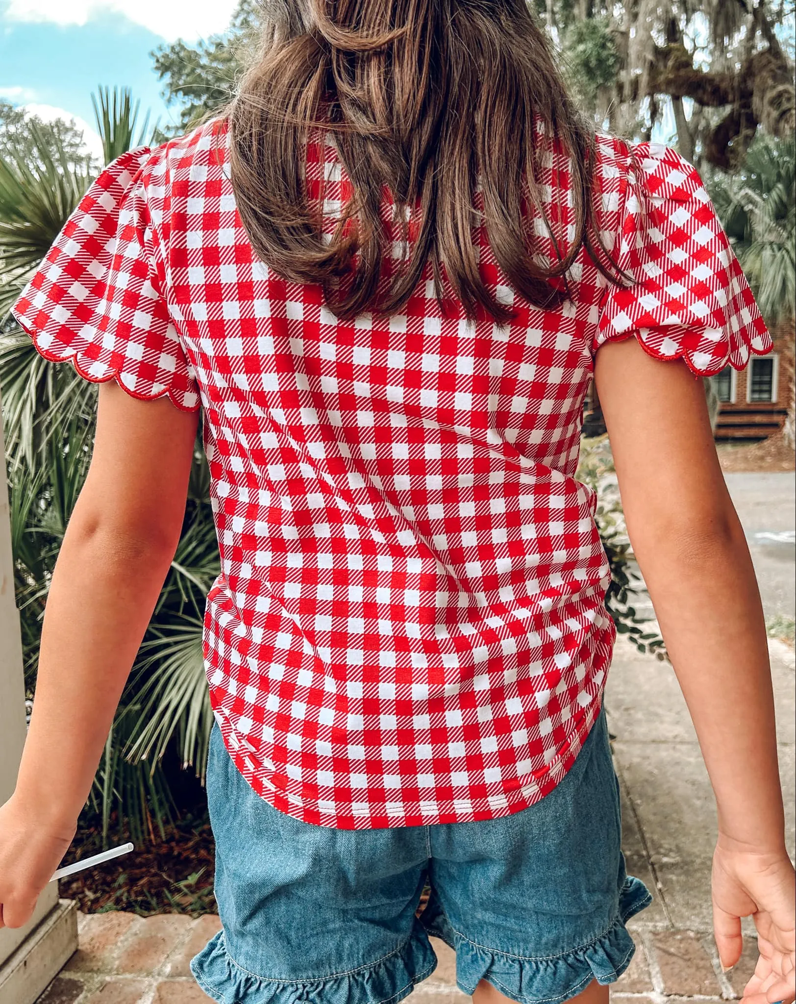 Freedom Gingham Top | Red