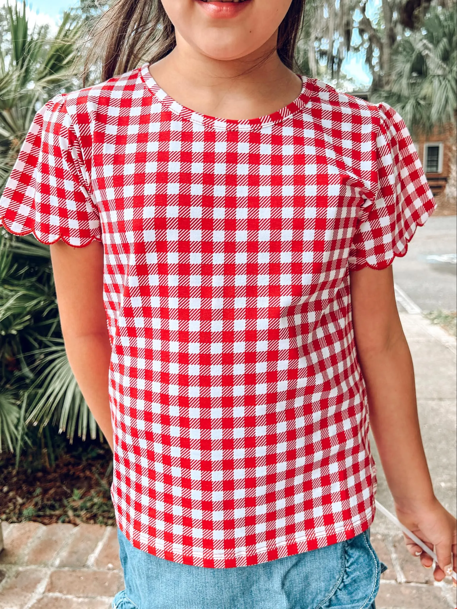 Freedom Gingham Top | Red