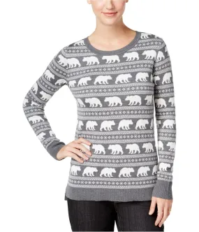 G.H. Bass & Co. Womens Animal Graphic Pullover Sweater