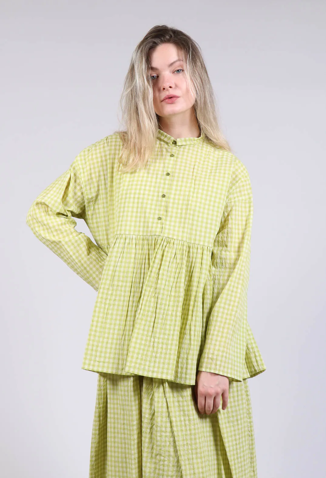 Gingham Shirt in Pistachio