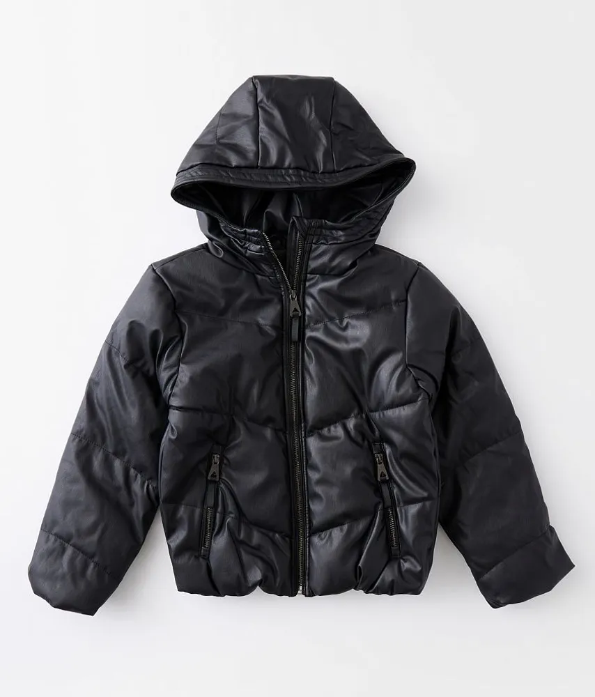 Girls - Urban Republic Pleather Hooded Puffer Jacket