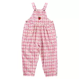 Goldie And Ace Vintage Overall - Berry Gingham