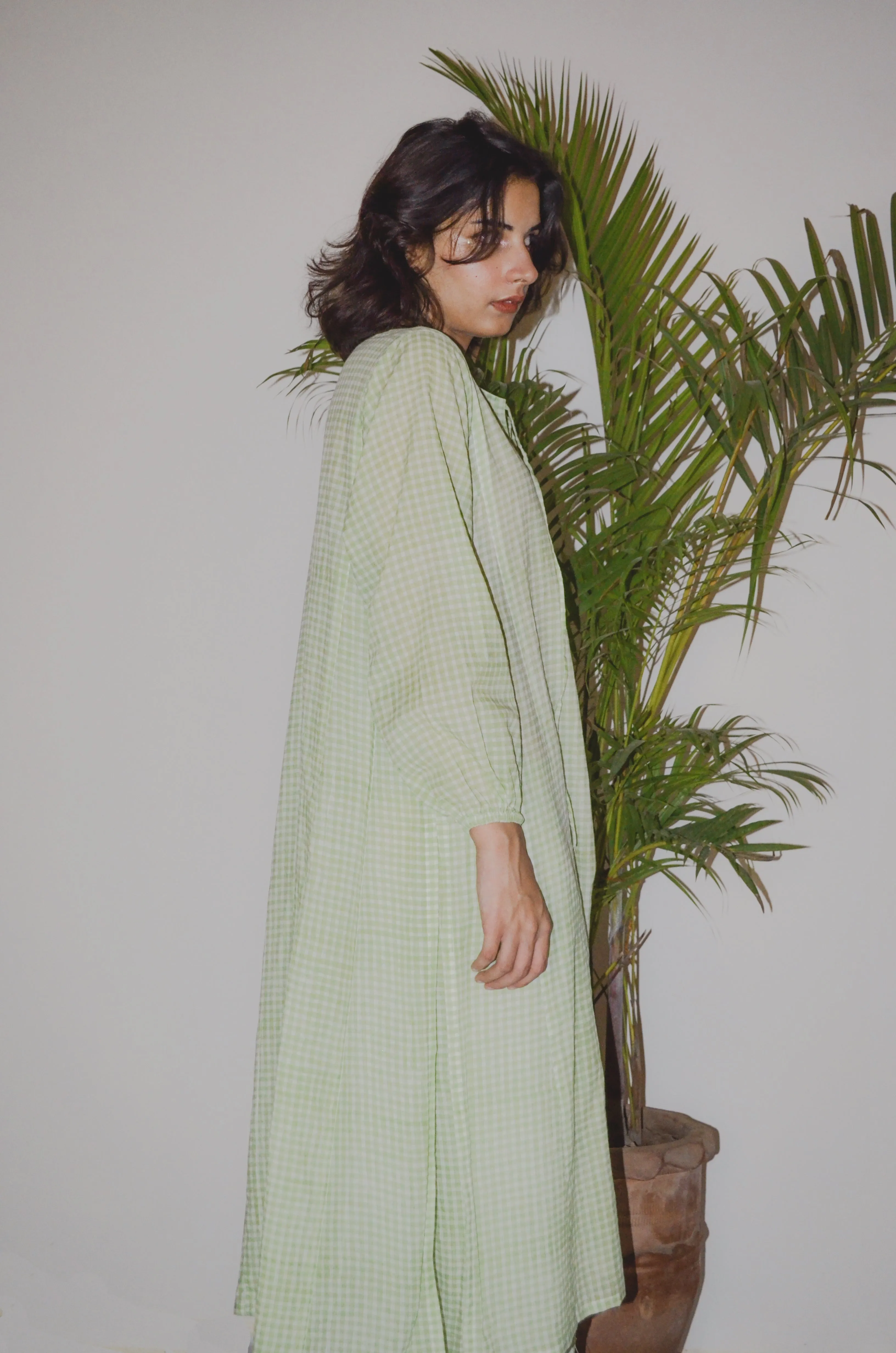 Green Gingham Coord Set