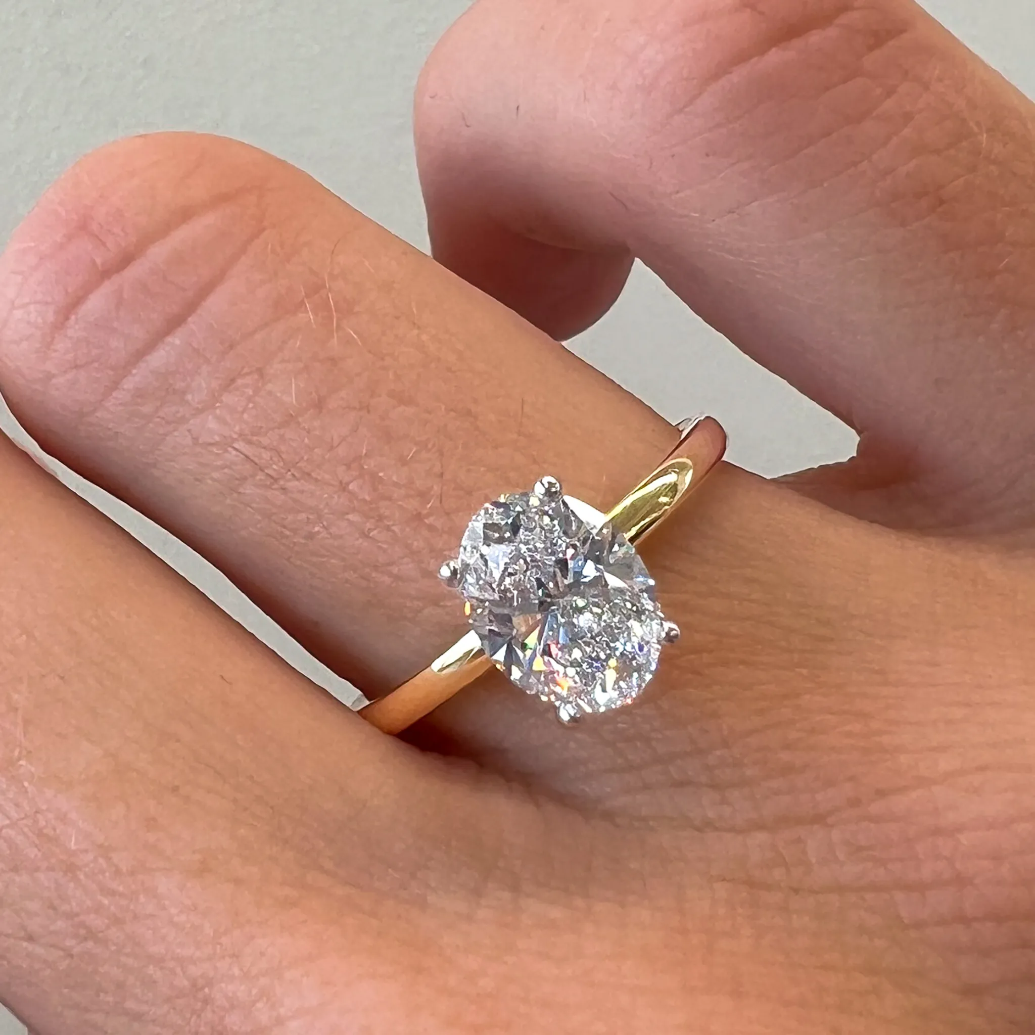 Helena | Oval Solitaire Diamond Engagement Ring