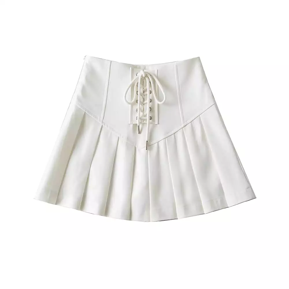 High waisted Spicy Girls College style pleated skirt BY9130