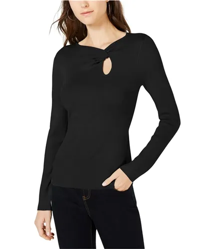 I-N-C Womens Neckline Twist Pullover Sweater