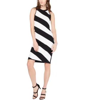 I-N-C Womens Striped Bodycon Sweater Dress