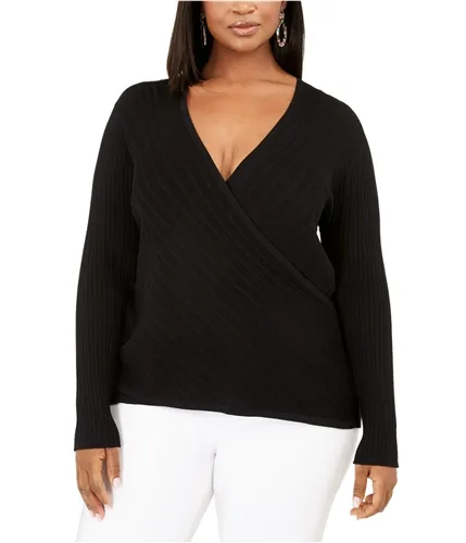 I-N-C Womens Surplice Pullover Sweater