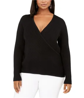 I-N-C Womens Surplice Pullover Sweater