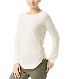 I-N-C Womens Zip Detail Knit Sweater