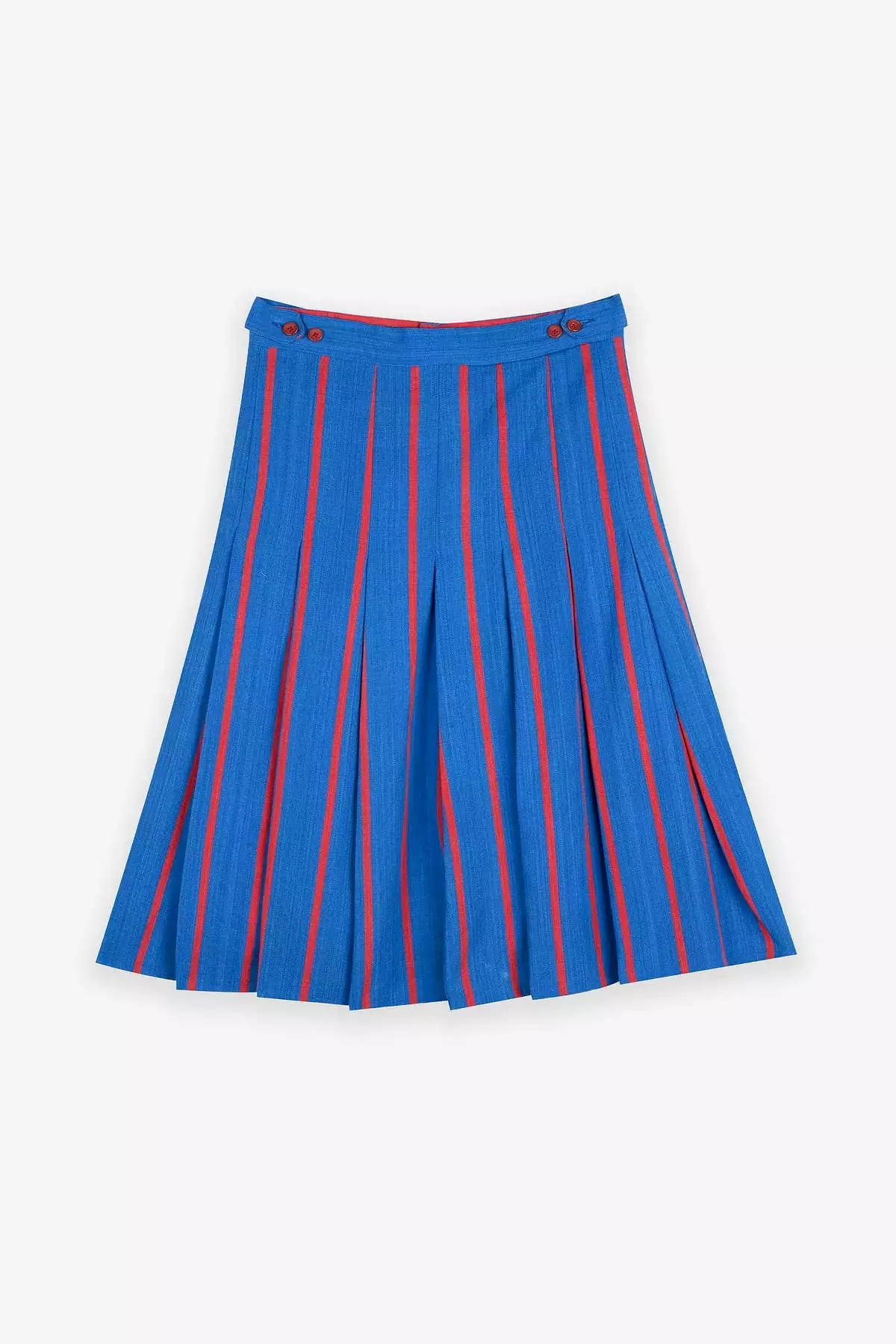 Izzy I High Waist Unisex Skirt - Blue/Red