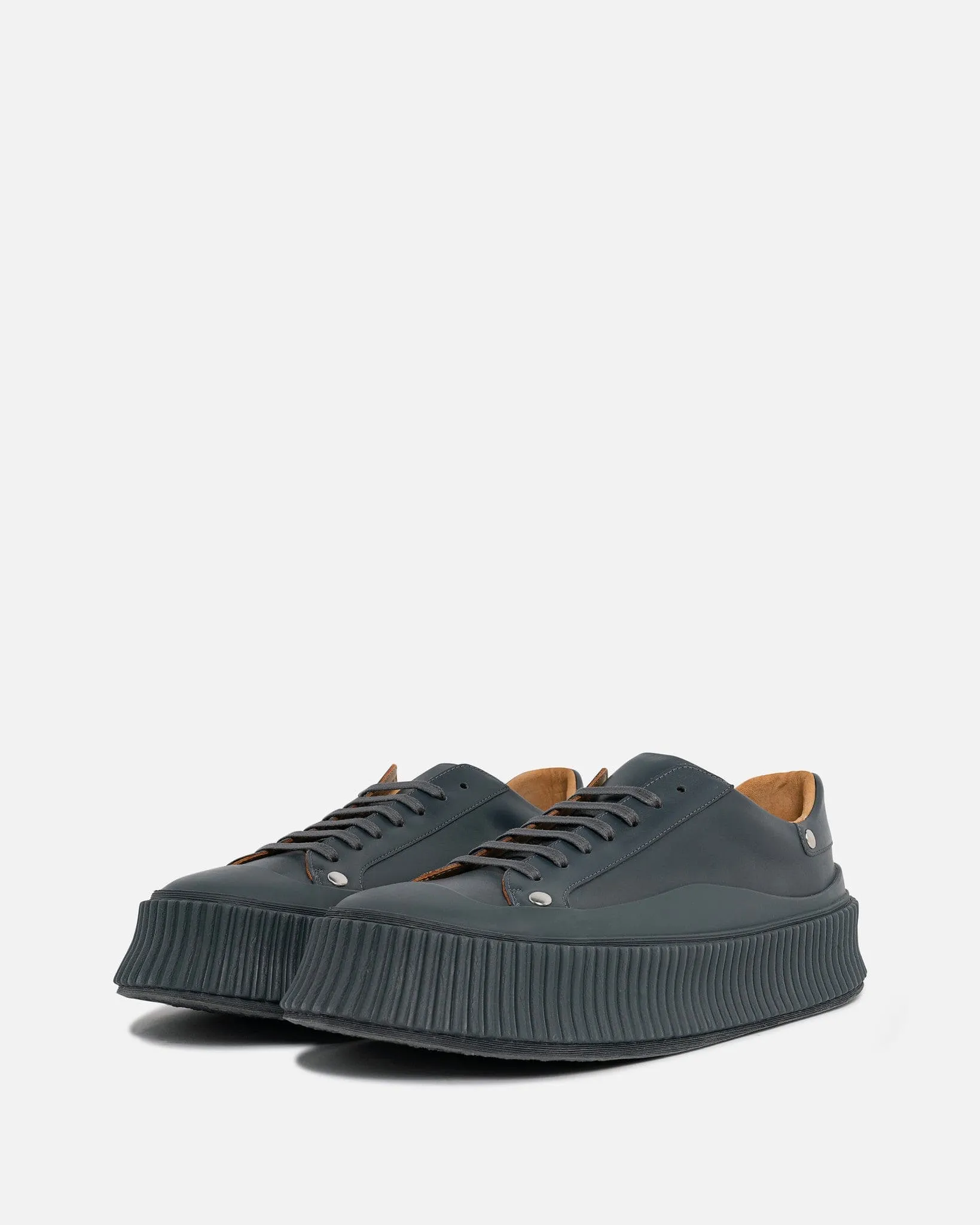 Jil Sander Rivet Sneakers in Fog