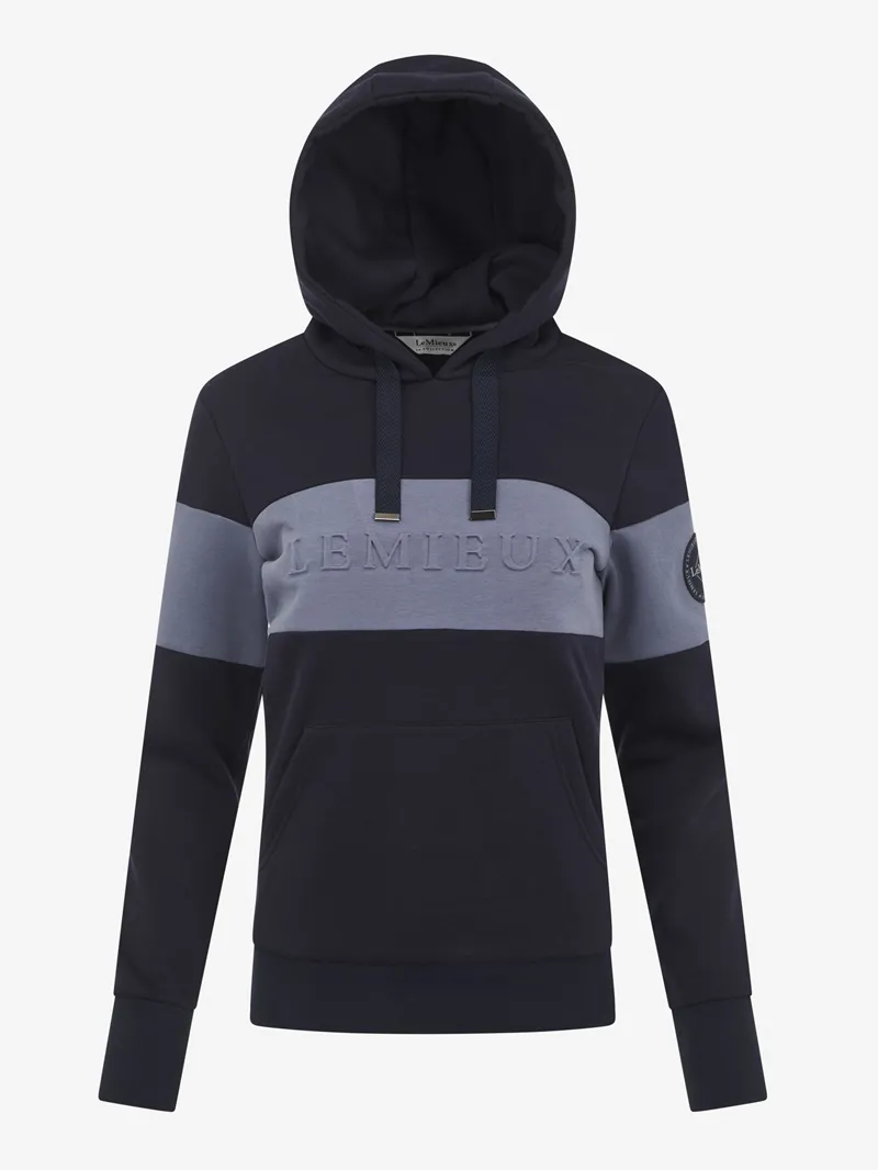 LeMieux Jade Pop Over Hoodie Ladies in Navy