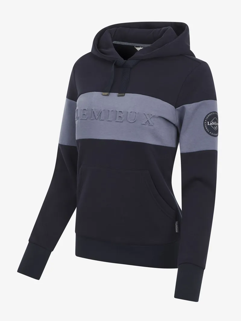 LeMieux Jade Pop Over Hoodie Ladies in Navy