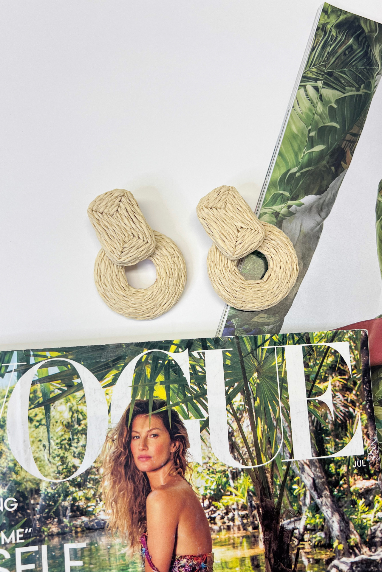 Lorelei Rattan Earring