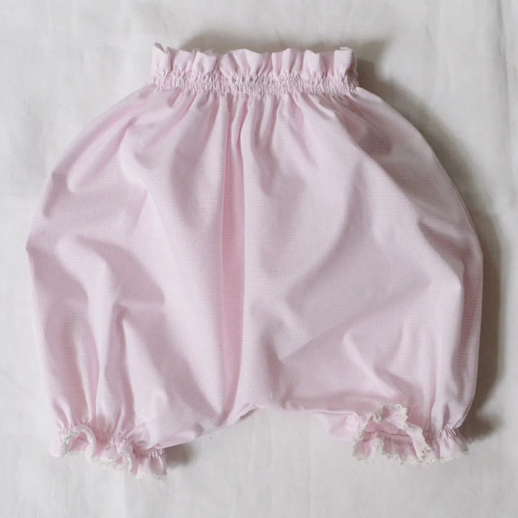 Makié Baby Alba Bloomers Pink Gingham Checks