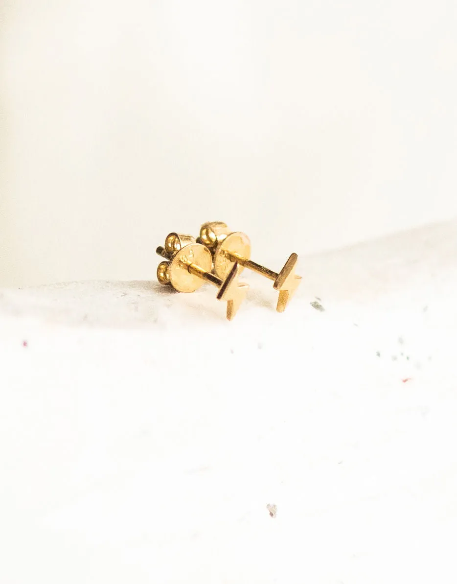 MARI Lightning Bolt STUD EARRINGS