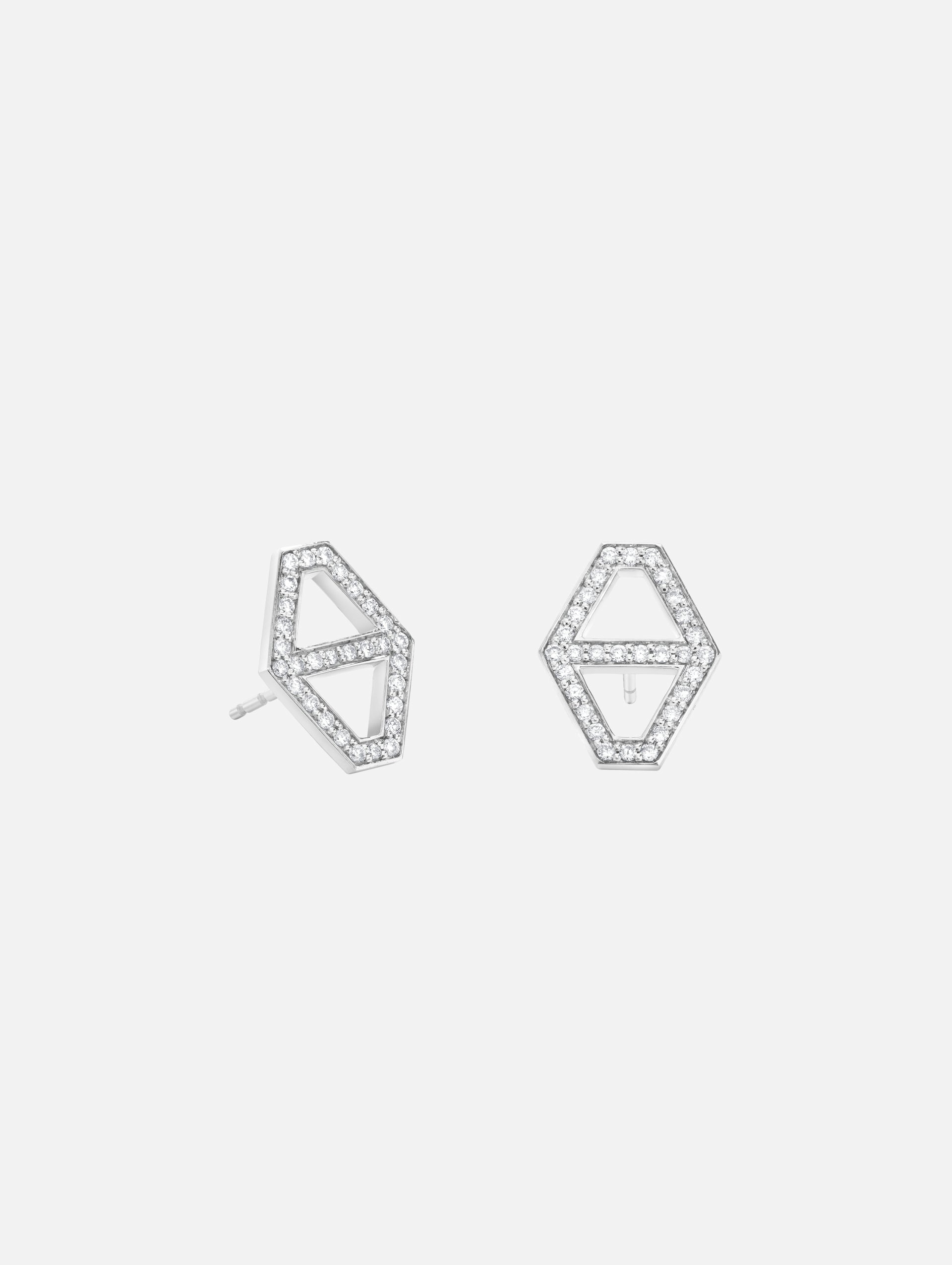 Medium Keynes Hexagon Studs