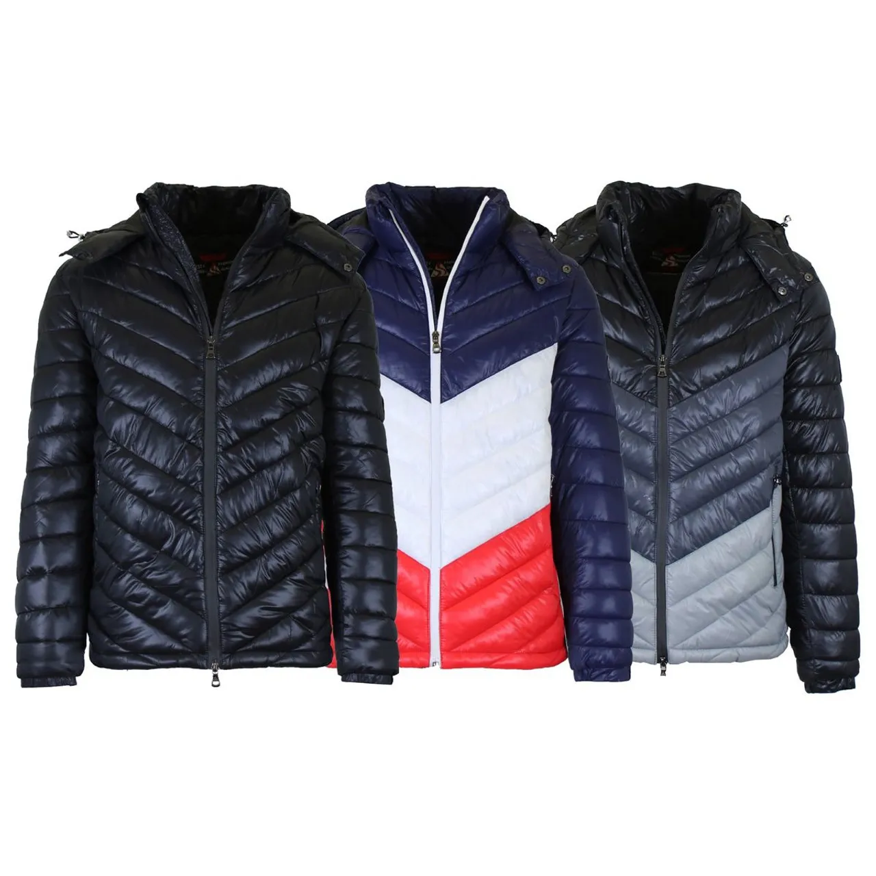 Men's Heavyweight Quilted Hooded Puffer Jacket