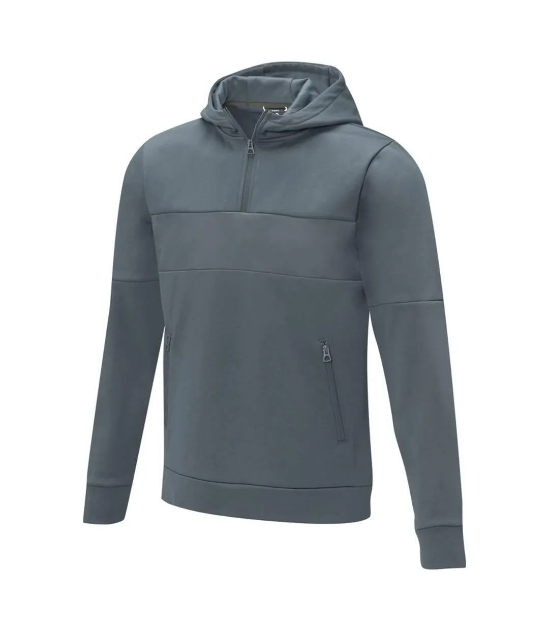 Mens sayan half zip hoodie steel grey Elevate Life