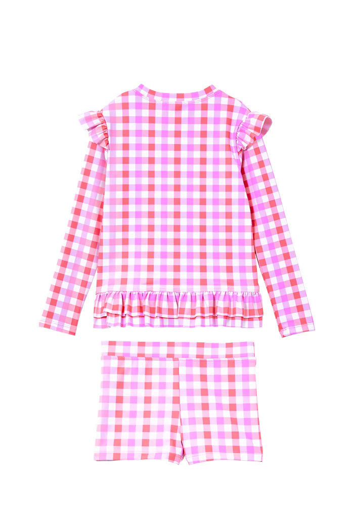 Milky Neon Gingham Rash Set