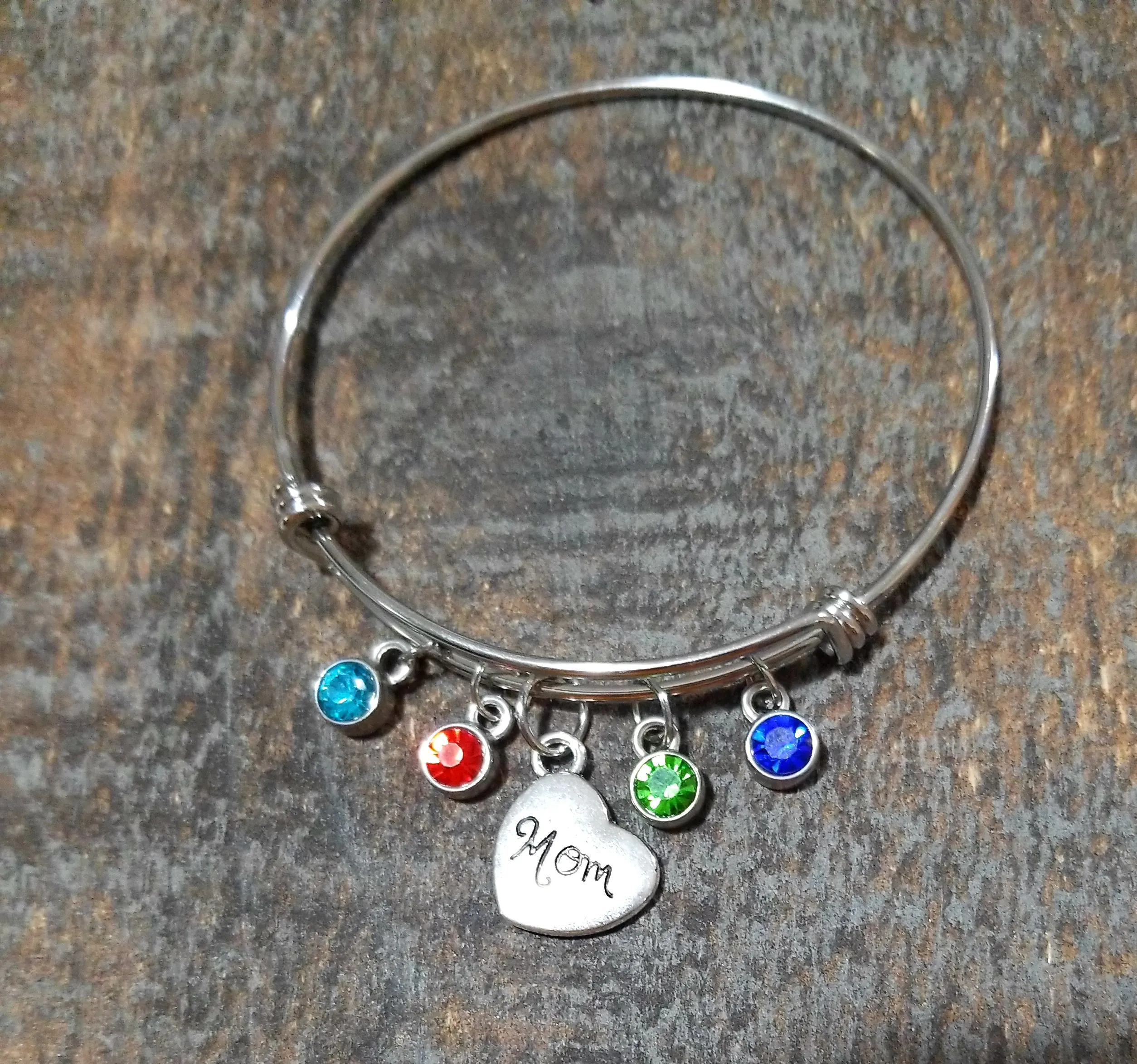 Mom bracelet with Birthstones