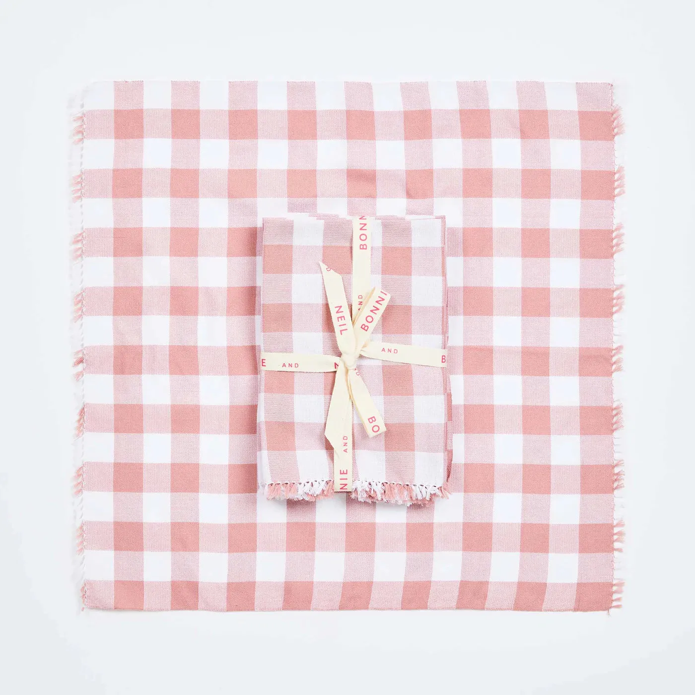 Napkin Gingham Pink (Set of 6)