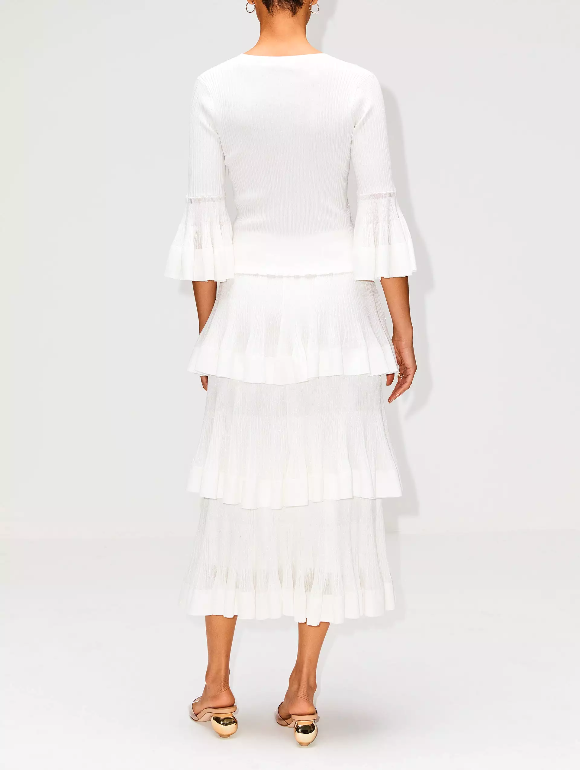 Natura Tiered Ruffle Skirt