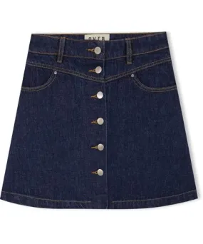 Over&All Women's Blue Tiny Mini Skirt