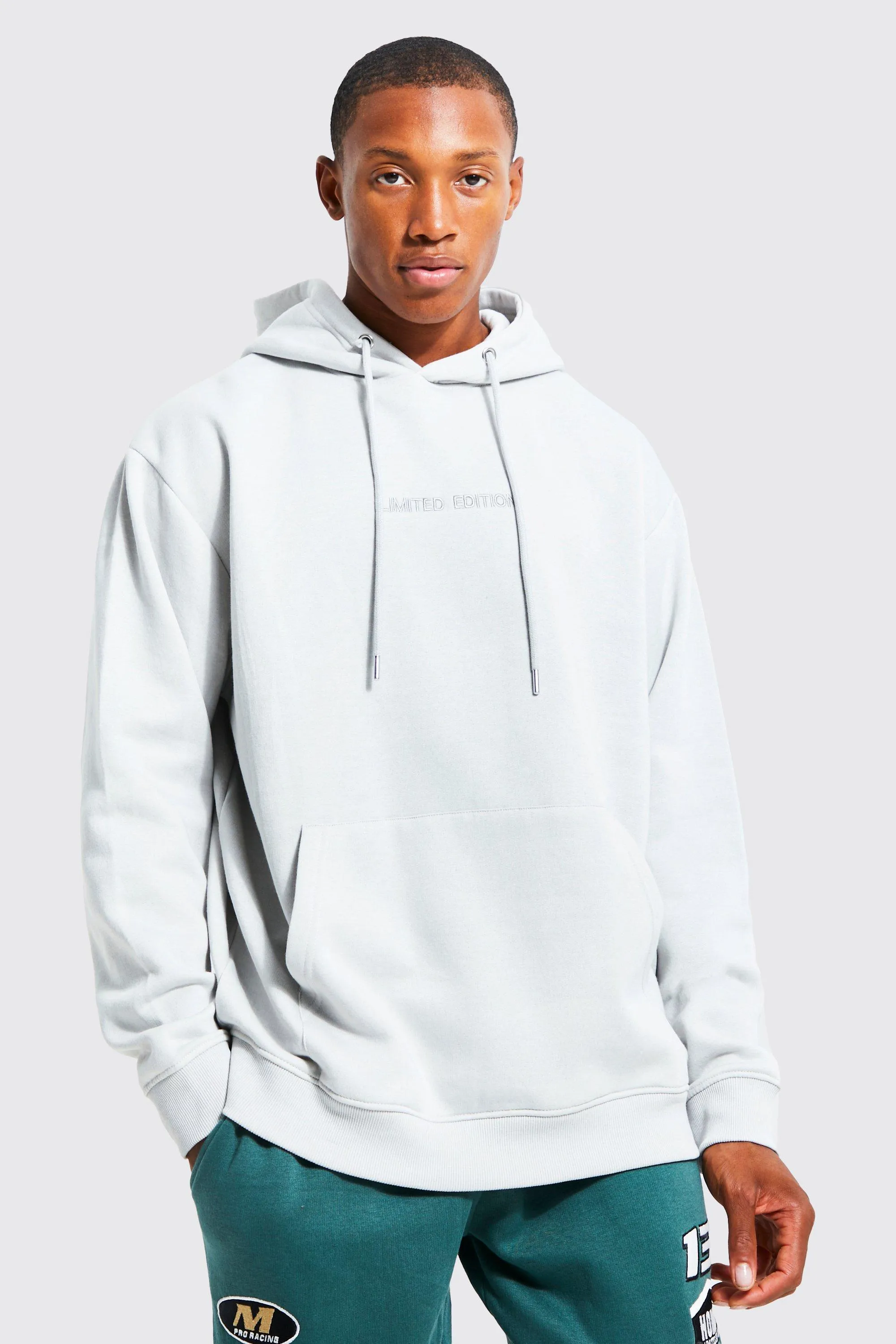 Oversized Limited Over The Head Hoodie | boohooMAN UK