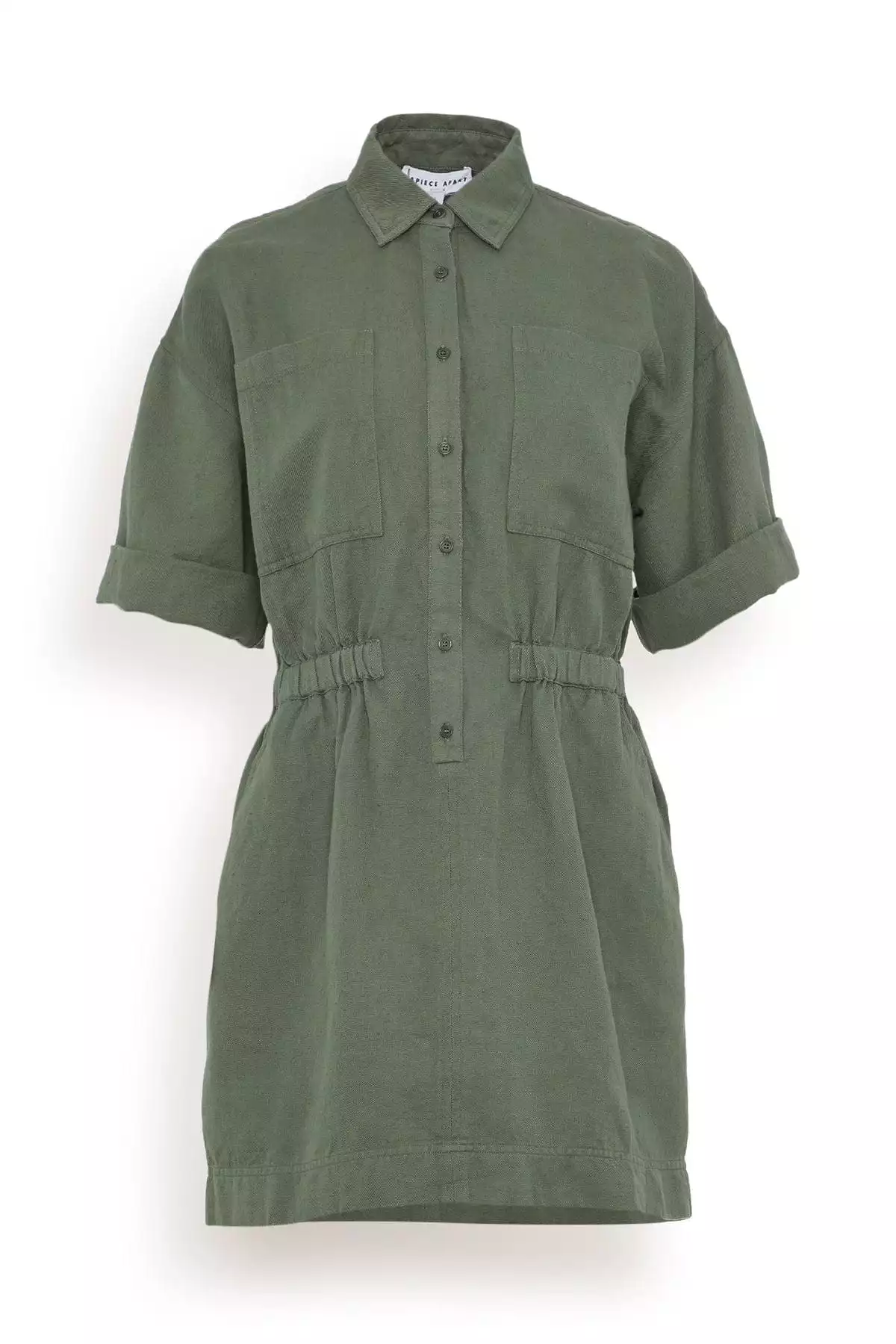 Palmera Mini Dress in Thyme