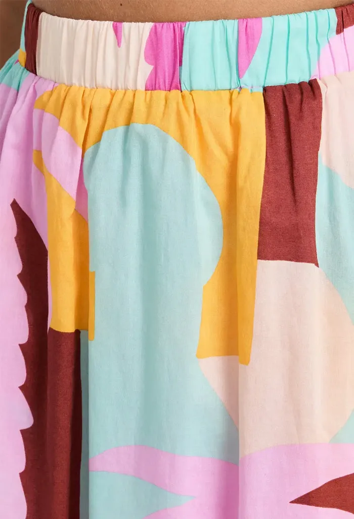 Palmera Skirt-Pastel Tropical