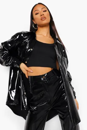 Patent Oversized Trucker Jacket