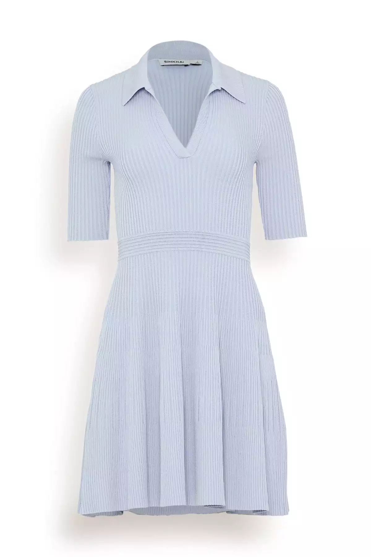 Patricia Polo Mini Dress in Blue Haze