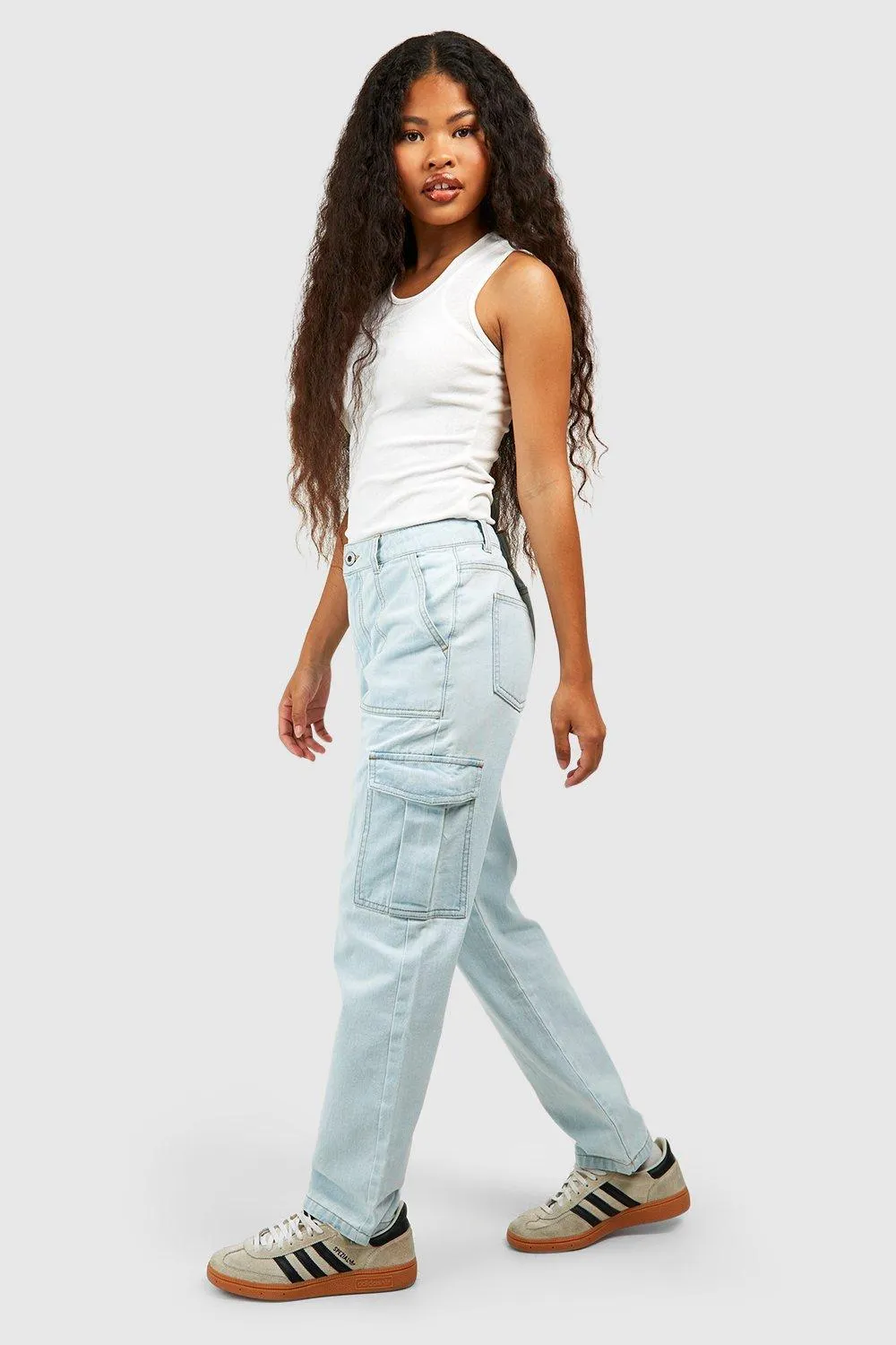 Petite Basics Cargo Pocket Jeans