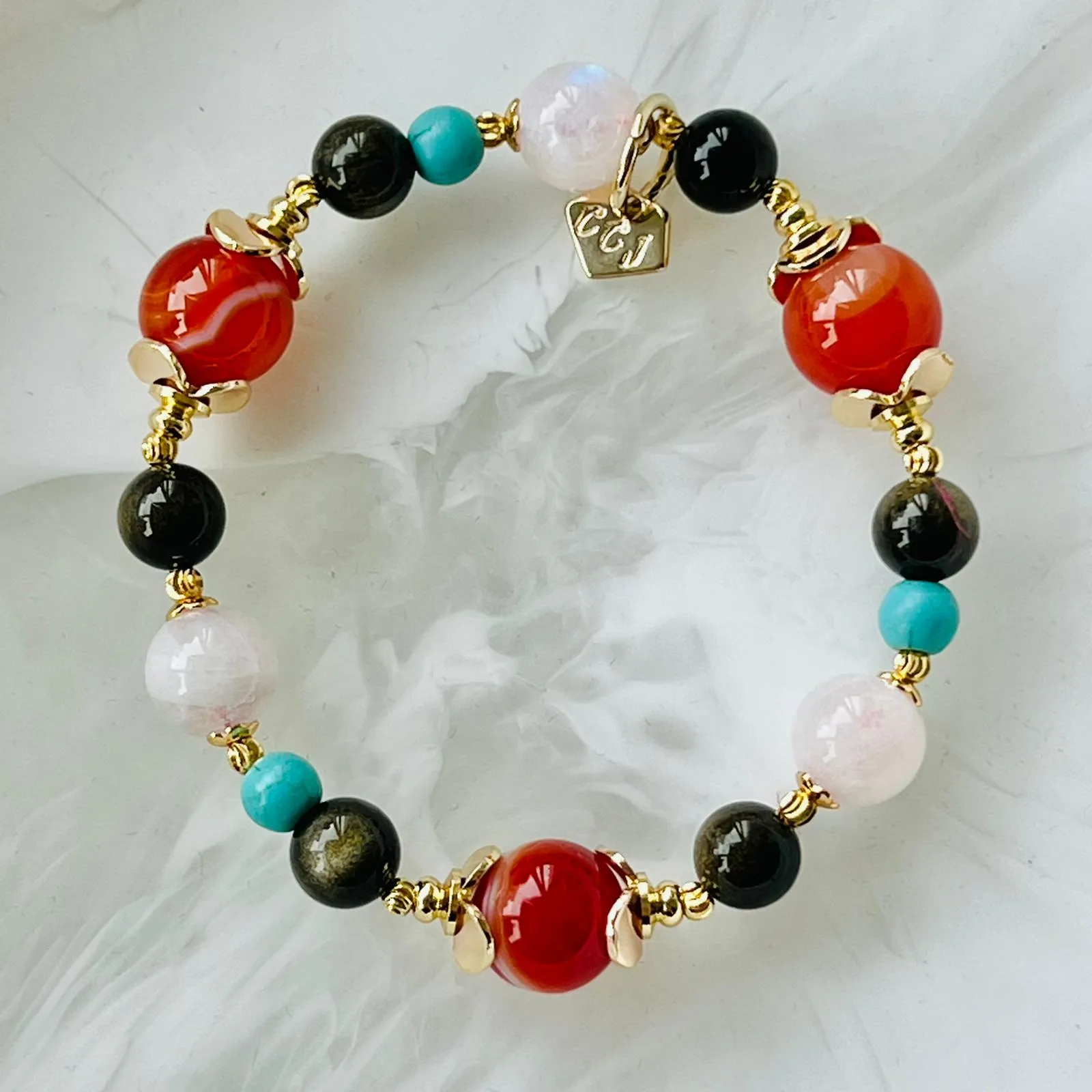 Pocahontas Carnelian GHW Bracelet