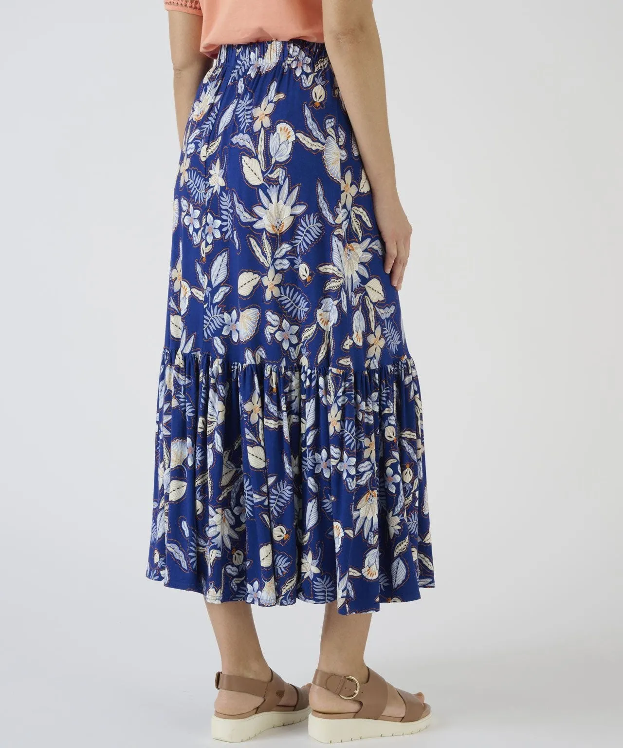 Print Jersey Skirt