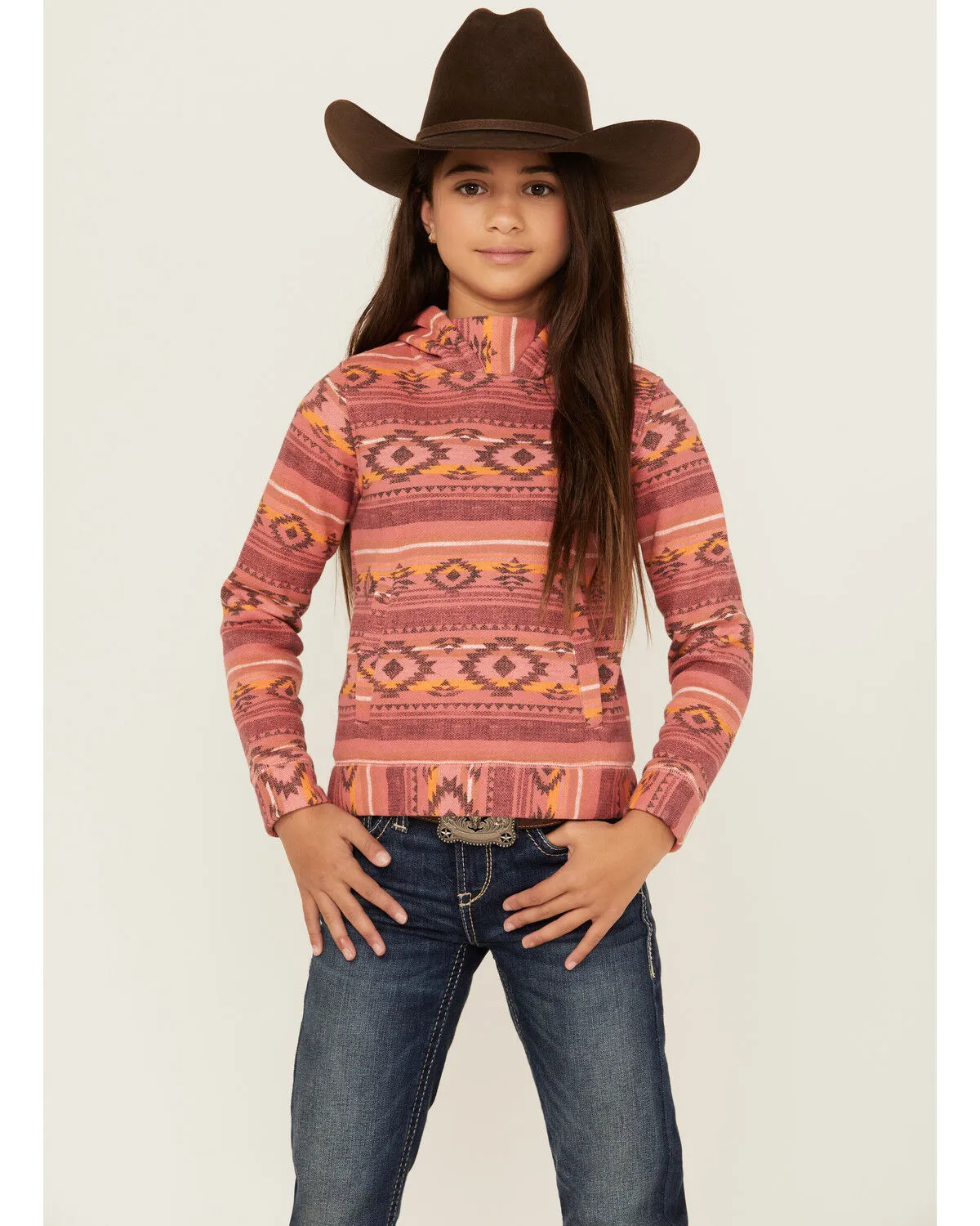 Product Name:  Cruel Girl Girls' Southwestern Print Hoodie