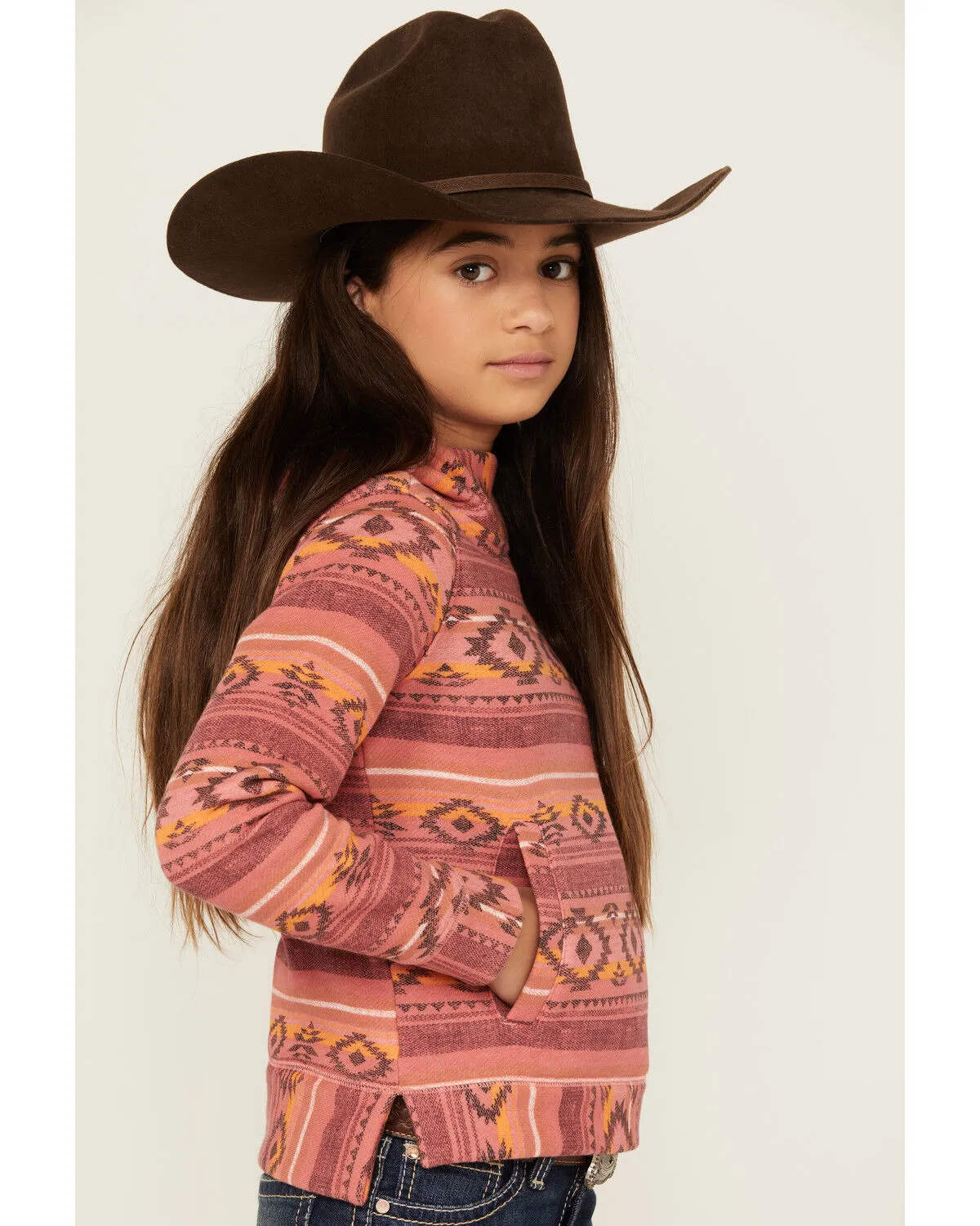 Product Name:  Cruel Girl Girls' Southwestern Print Hoodie