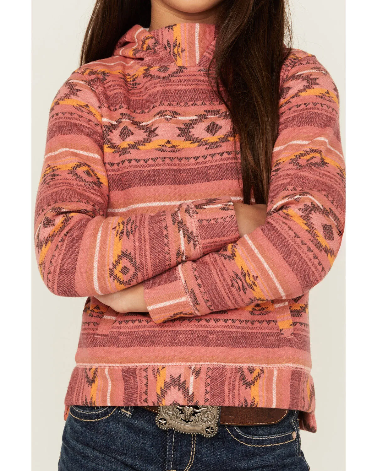 Product Name:  Cruel Girl Girls' Southwestern Print Hoodie