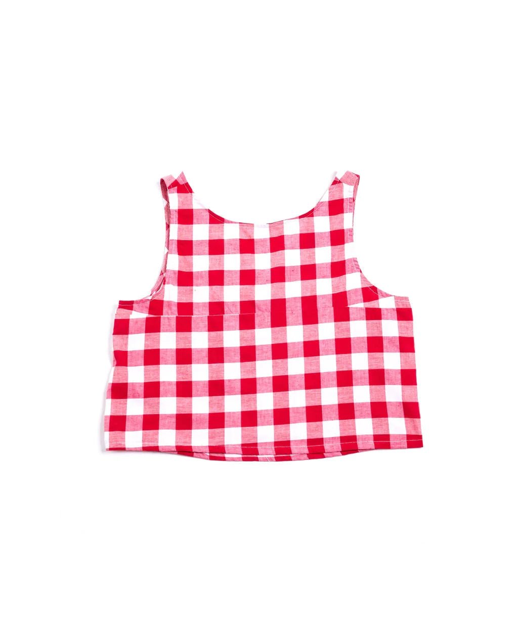 Punkwasp Gingham Reversible Tank - Red